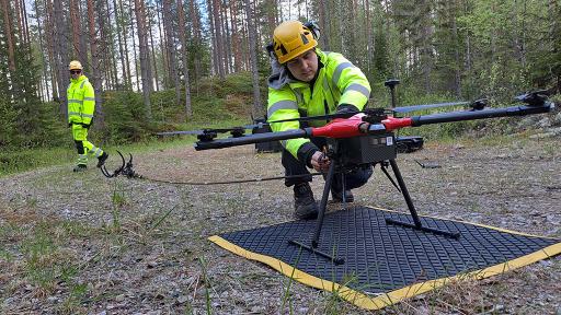 Drone survey by GTK (photo: Sari Romppanen)